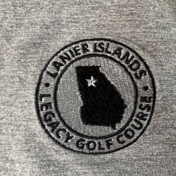 Puma Mens Medium Gray Outdoors Golf 1/4 Zip Pullover Lanier Islands - Picture 8 of 15